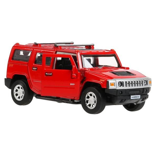 Машинка металлическая ТехноПарк Hummer H2 12см красная HUM2-12-RD машинка технопарк kia sorento инерционная 12см