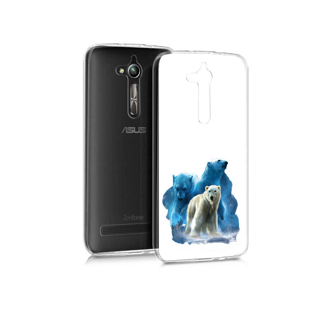Чехол MyPads Tocco для Asus ZenFone Go (ZB500KL) полярный медведь