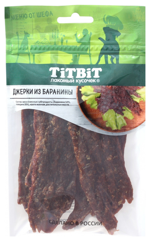 

Лакомство для собак TiTBiT Джерки из баранины, 2 шт по 70 г