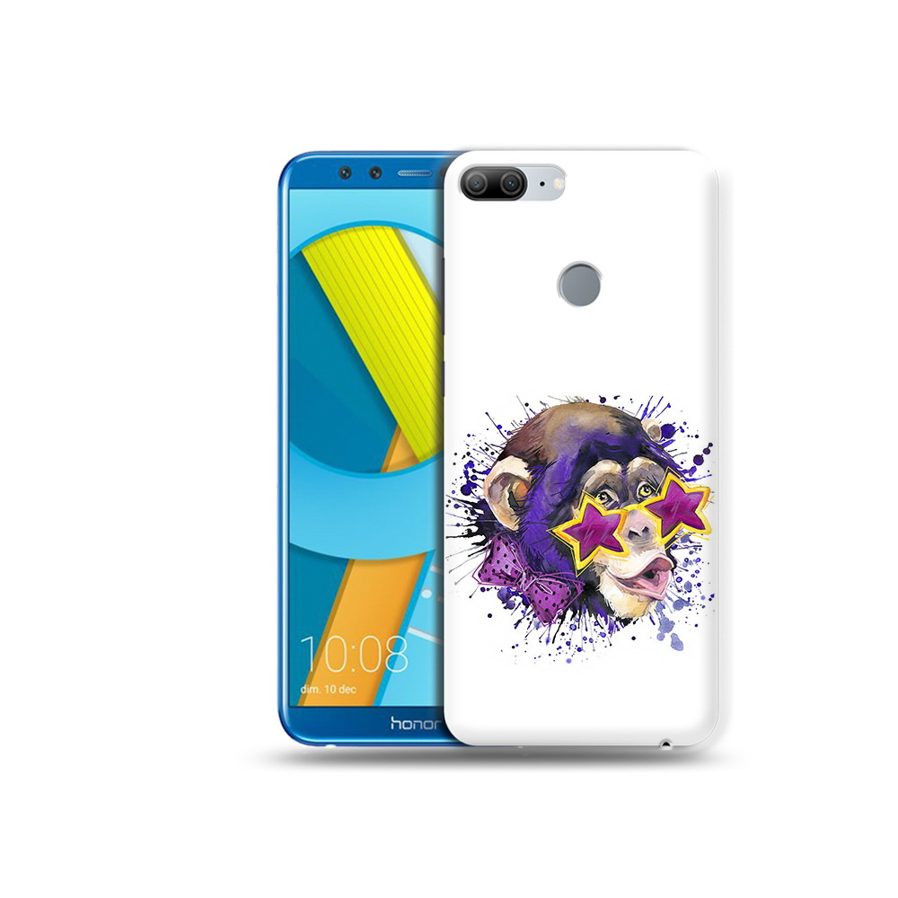 

Чехол MyPads Tocco для Huawei Honor 9 Lite обезьяна в очках (PT117118.56.524), Прозрачный, Tocco