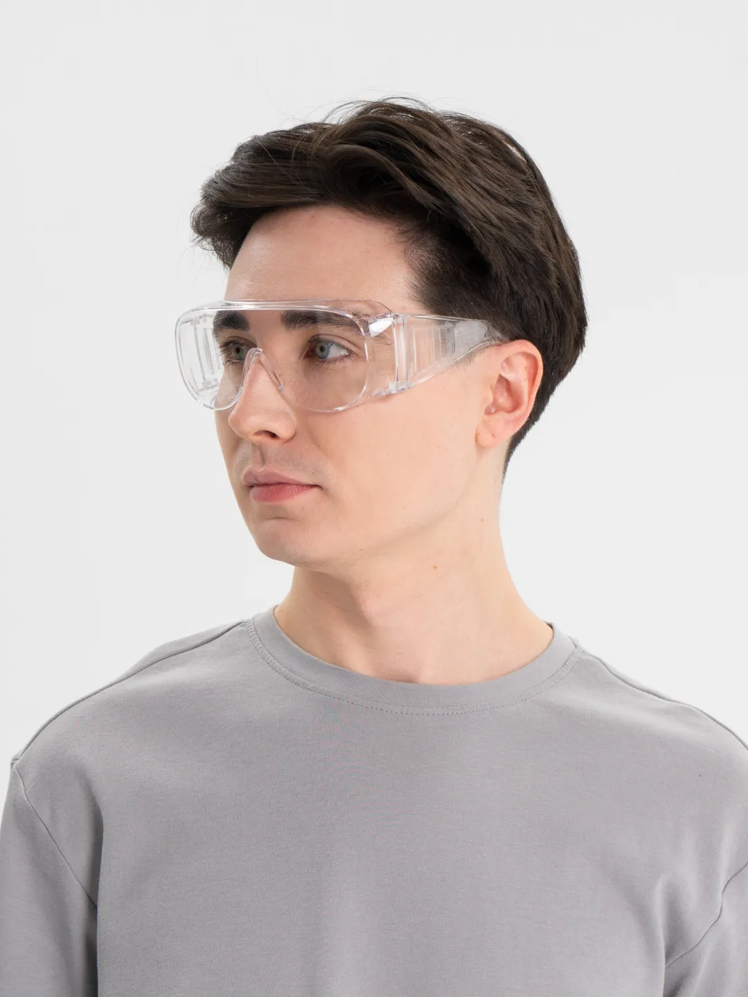 Очки защитные, строительные, медицинские РОСОМЗ О35 ВИЗИОН прозрачные, 13511 защитные герметичные очки для работы с агрессивными жидкостями росомз