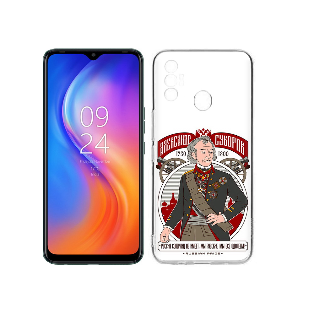 

Чехол MyPads Tocco для Tecno Spark 7 Суворов, Прозрачный, Tocco