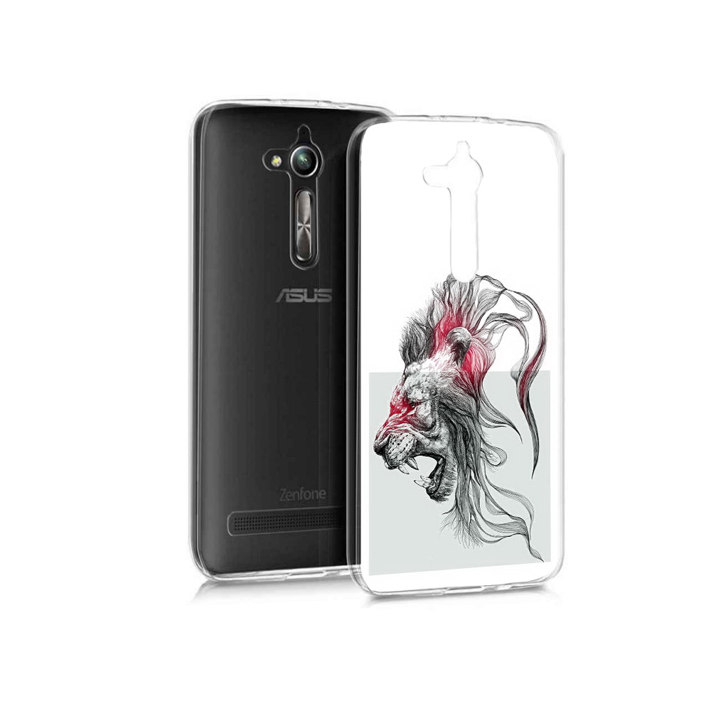 

Чехол MyPads Tocco для Asus ZenFone Go (ZB500KL) разъяренный лев, Прозрачный, Tocco