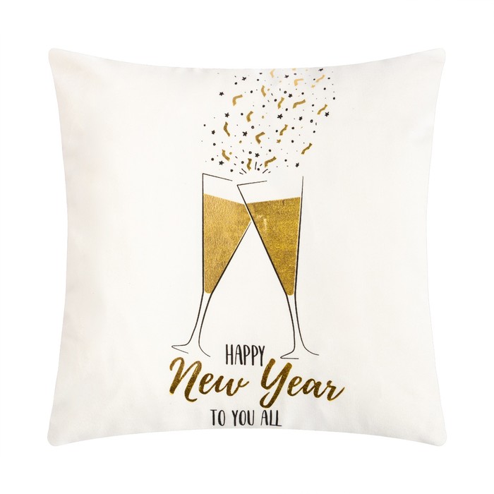 

Этель Чехол на подушку Этель "New Year" 40х40 см, 100% п/э, велюр