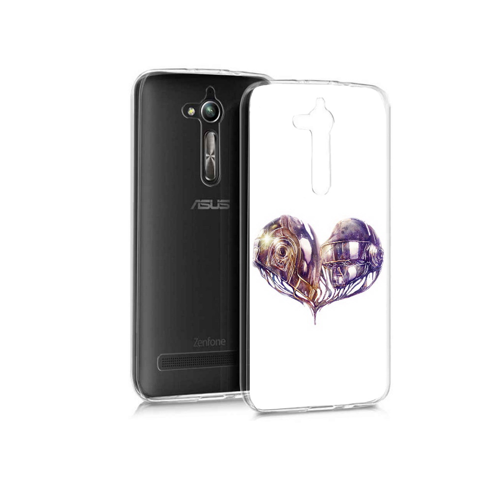 

Чехол MyPads Tocco для Asus ZenFone Go (ZB500KL) сердце абстракция, Прозрачный, Tocco