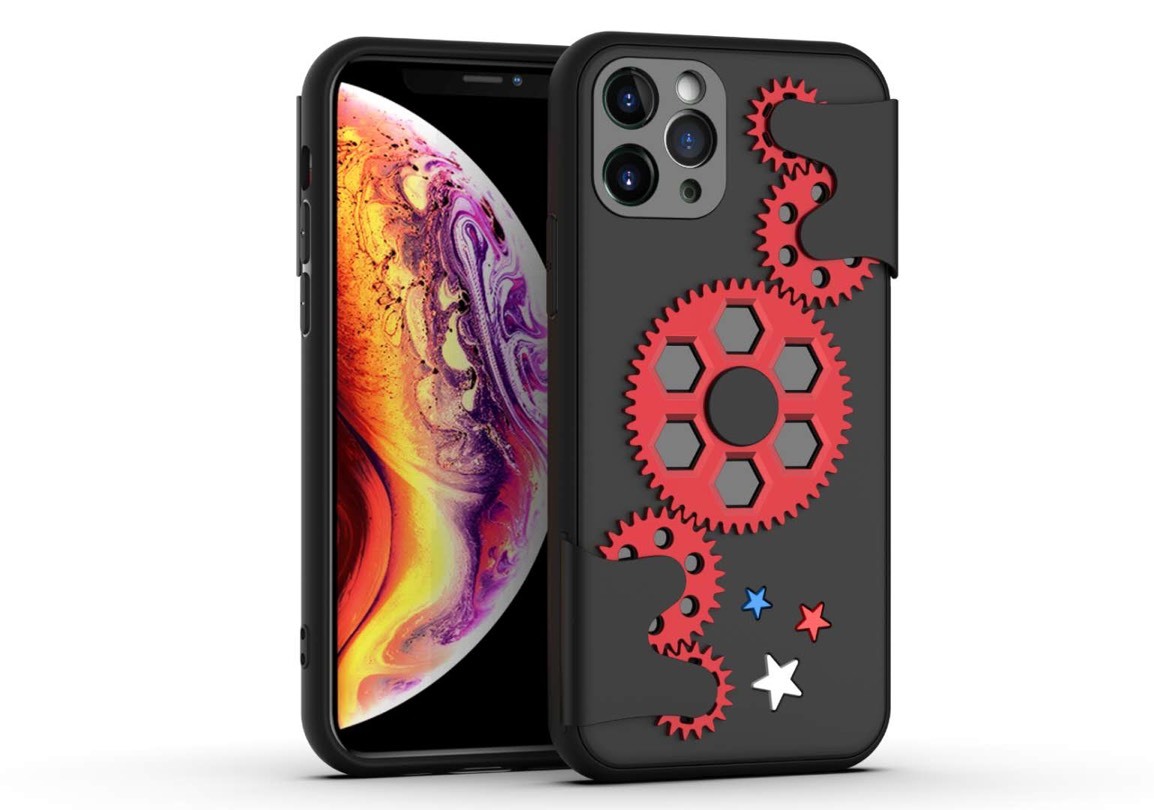 фото Чехол силиконовый для iphone xr 6.1" steampunk (стимпанк) черный с красным grand price