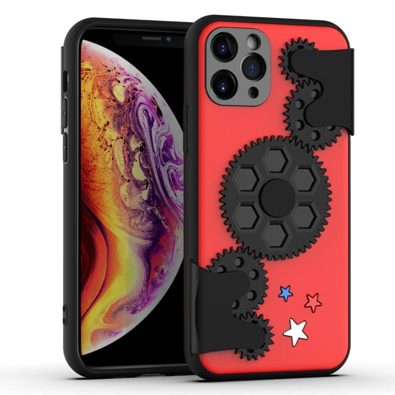 фото Чехол силиконовый для iphone xr 6.1" steampunk (стимпанк) красный с черным grand price