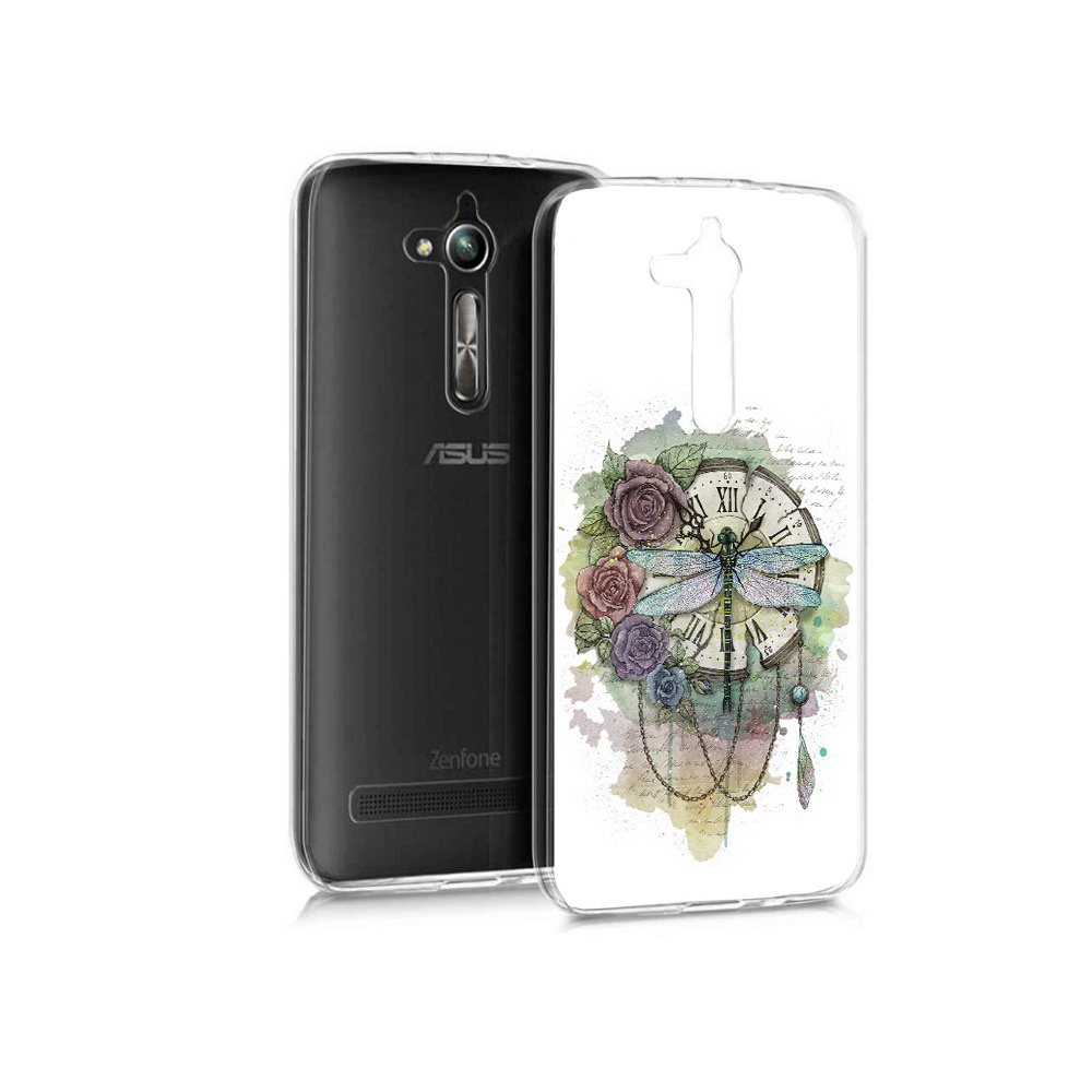 Чехол MyPads Tocco для Asus ZenFone Go (ZB500KL) старинные часы в цветах