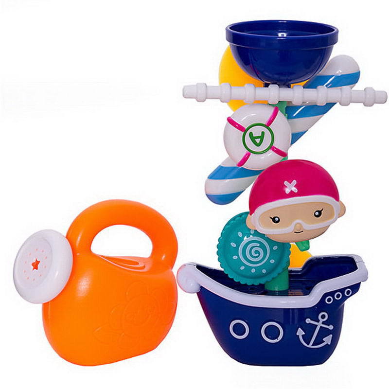 

Игрушка для ванной Мельница-горка Пиратский кораблик с лейкой, 22х9,5х23,5 см