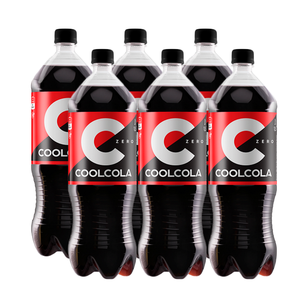 Газированный напиток CoolCola Zero 6 шт по 1,5 л
