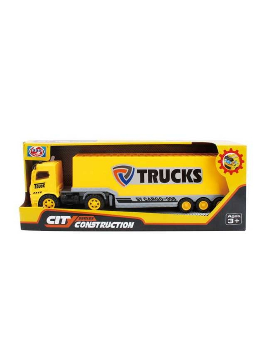 

Машинка AB Toys Грузовик пластмассовая, звуковые и световые эффекты, 38х15х9 см