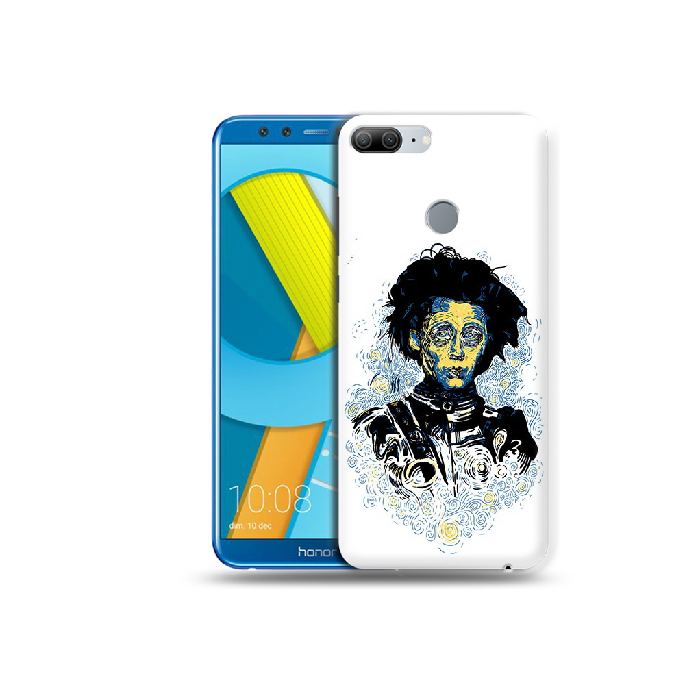 

Чехол MyPads Tocco для Huawei Honor 9 Lite парень черно-белый абстракция (PT117118.56.535), Прозрачный, Tocco