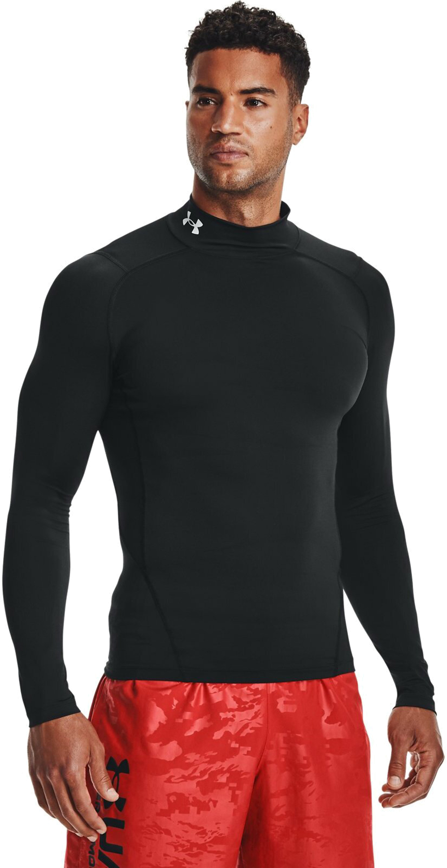 Лонгслив мужской Under Armour Hg Comp Mock Longsleeve черный MD