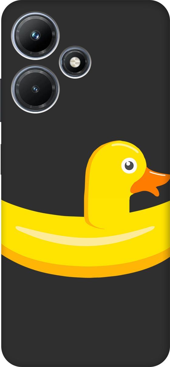 

Чехол на Infinix Hot 30i "Duck Swim Ring" черный, Черный;белый, 159413