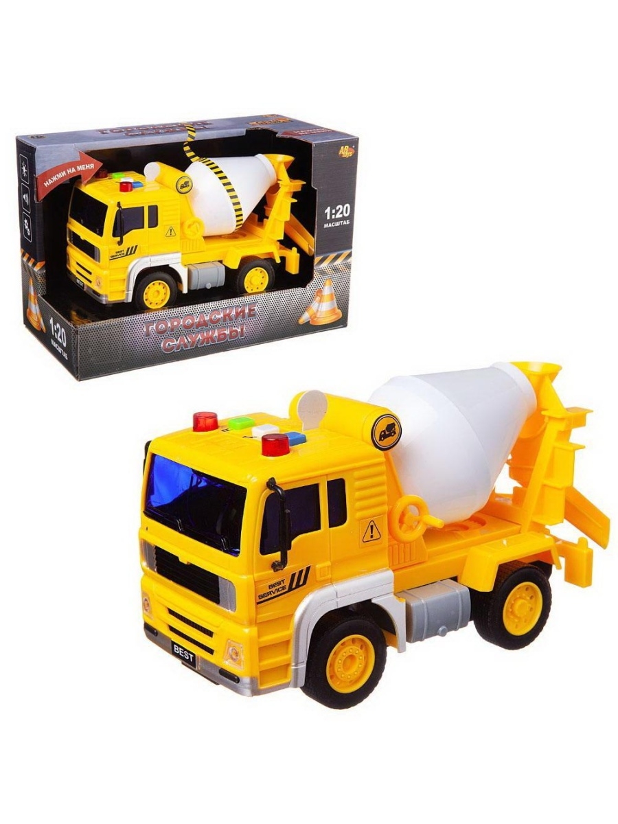 

Машинка инерционная ABtoys Бетономешалка, 24x12x15,5 см