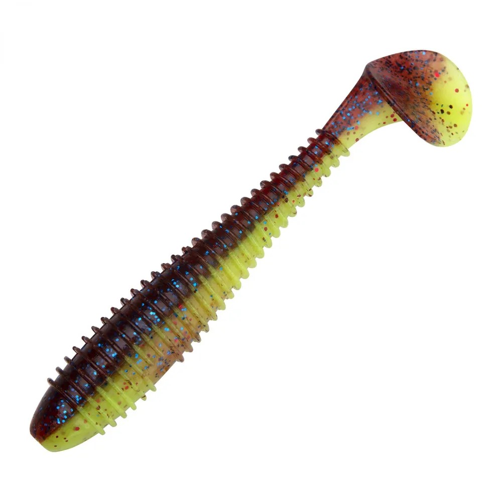 

Мягкая приманка Keitech Swing Impact FAT 7.8 EA# 15T Grape Chart Red FLK, Желтый;красный, Swing Impact Fat