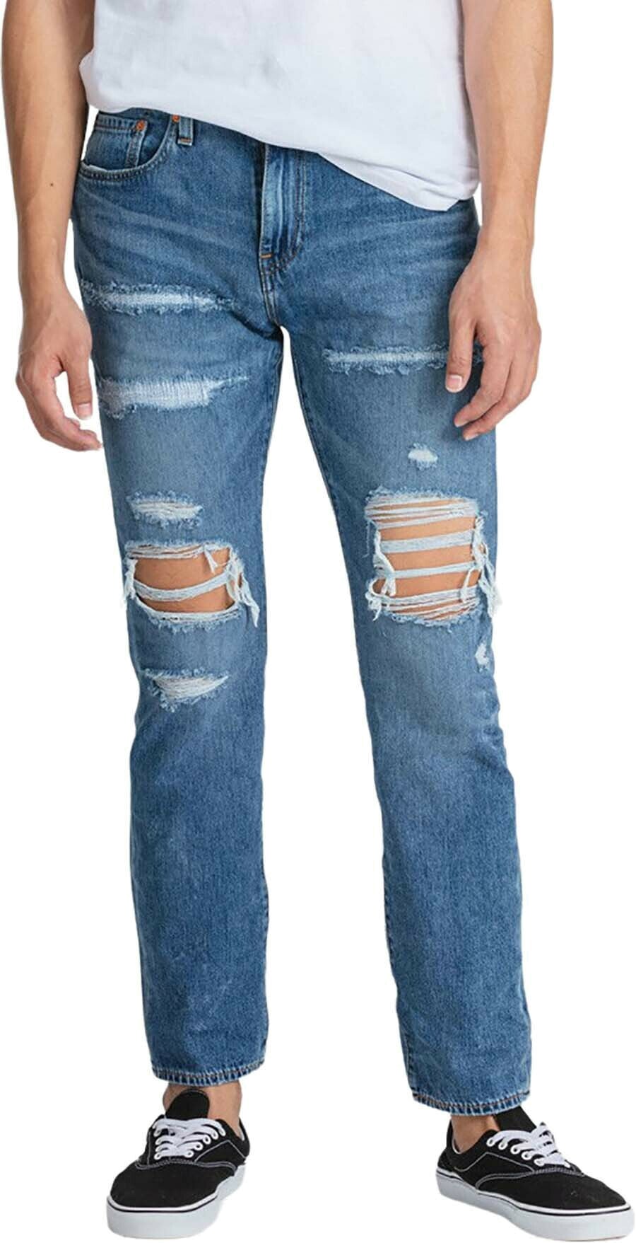 

Джинсы мужские Levi's Men 502 Regular Taper Fit Jeans синие 33/30, Синий, Men 502 Regular Taper Fit Jeans