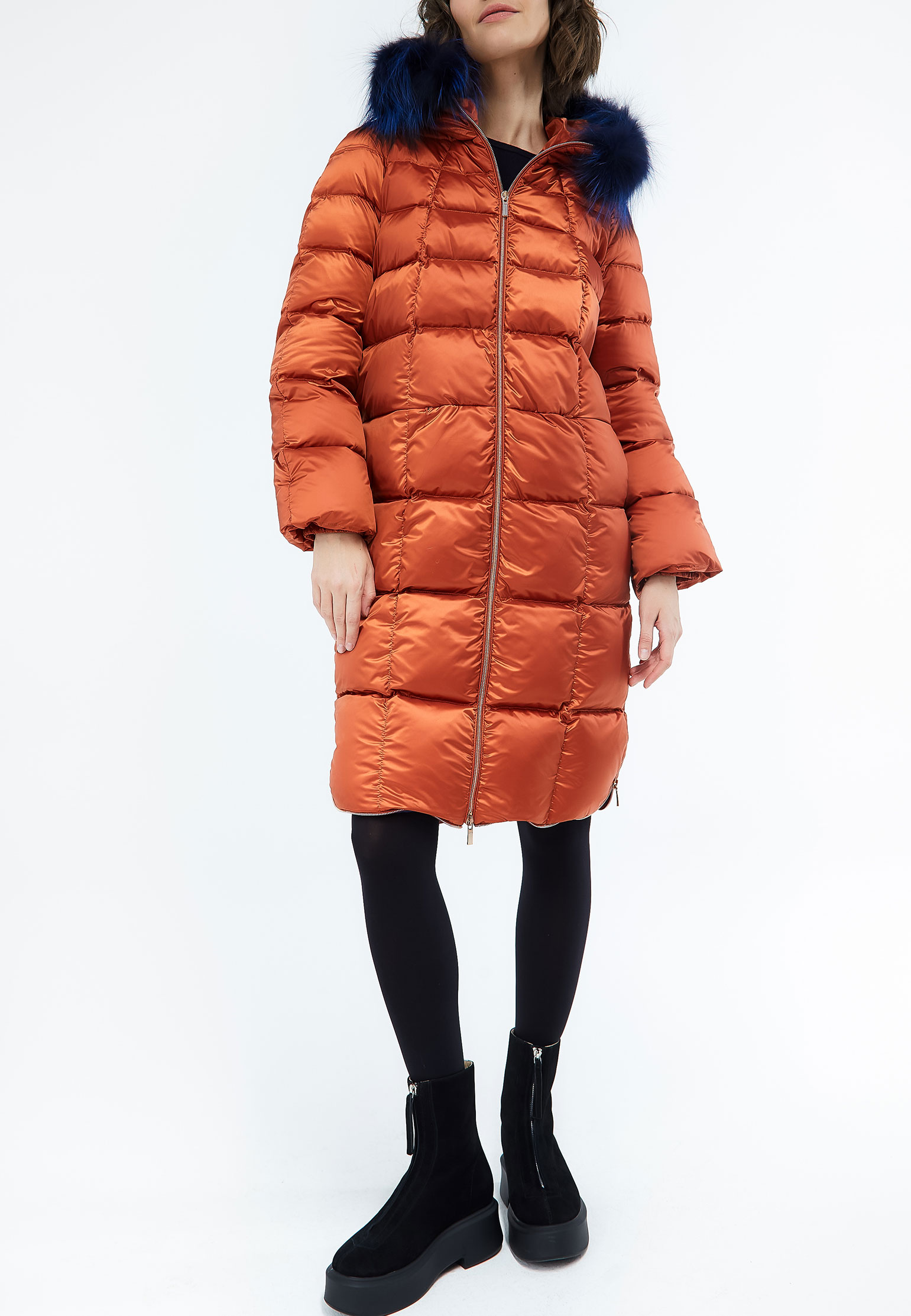 Куртка женская LANAII 153468 оранжевая 42 IT