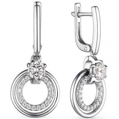 

Серьги с 42 фианитами из серебра Алкор серебро 02-1767_00КЦ-00, 02-1767_00КЦ-00