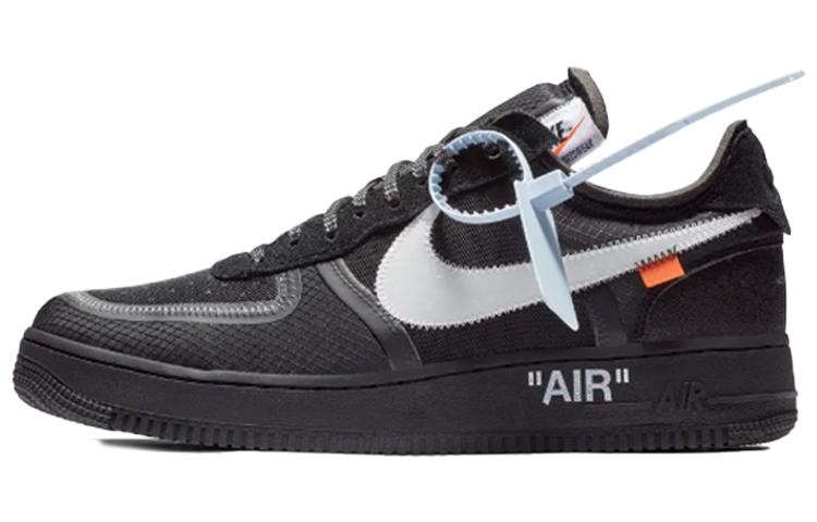 

Кроссовки унисекс Nike OFF-WHITE x Nike Air Force 1 Black White 2.0 черные 45 EU, Черный, OFF-WHITE x Nike Air Force 1 Black White 2.0