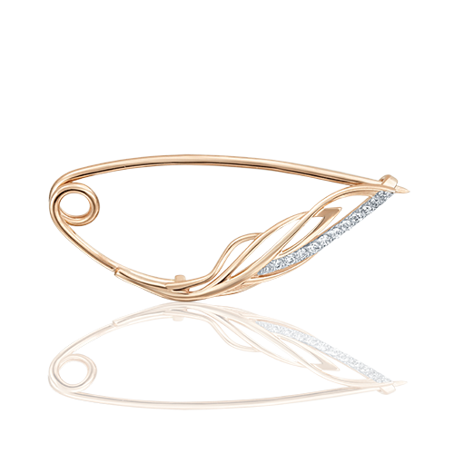 

Брошь из красного золота с фианитом PLATINA jewelry 04-0126-00-401-1110-03, 04-0126-00-401-1110-03
