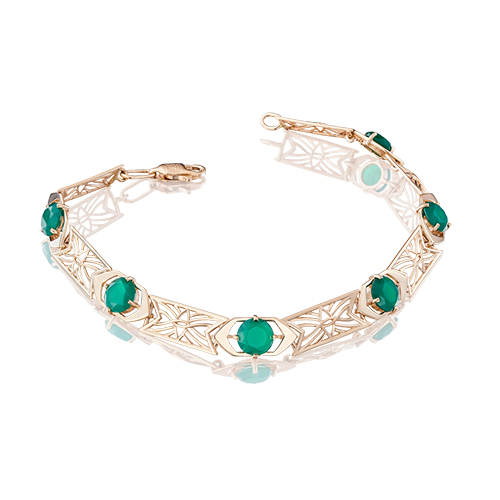 

Браслет из красного золота с халцедоном р. 19,5 PLATINA jewelry 05-0535-00-274-1110-47, 05-0535-00-274-1110-47