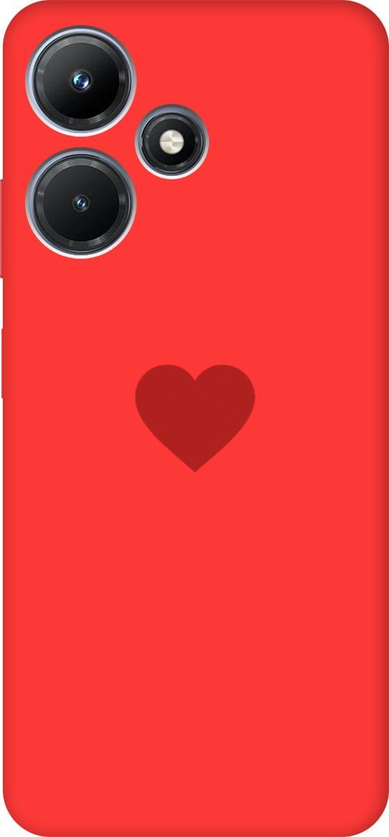 

Чехол на Infinix Hot 30i "Heart" красный, 159422
