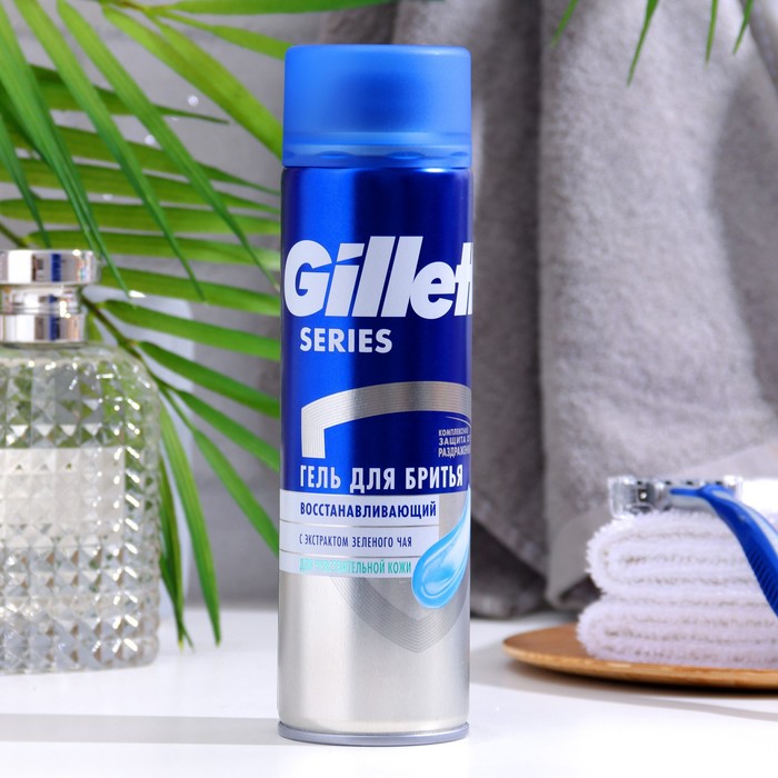 Gillette Гель для бритья Gillette Series 3x Sensitiv для чувствительной кожи, 200 мл