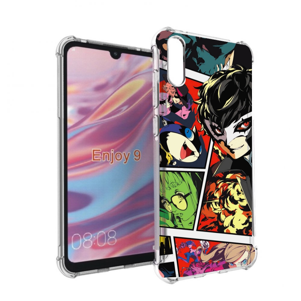 Чехол бампер MyPads Persona 5 art для Huawei Enjoy 9