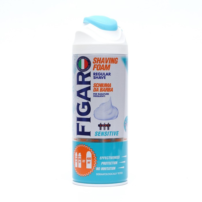 Пена для бритья FIGARO UOMO, для чувствительной кожи, 400 мл biotherm пена для бритья для чувствительной кожи sensitive force shaving foam