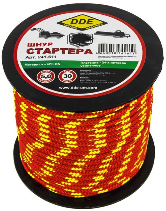 

Шнур стартера (5 мм х 30 м) DDE 241-611