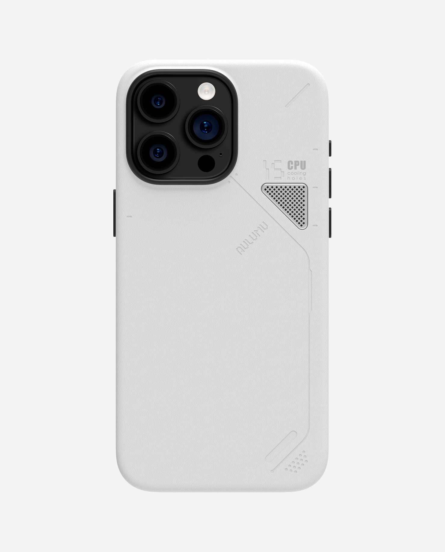 Чехол для iPhone 15 Pro, Aulumu A05 Vegan MagSafe, магнитный, из элитной экокожи, белый