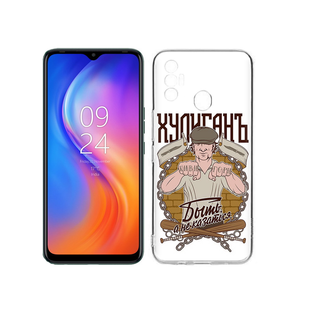 

Чехол MyPads Tocco для Tecno Spark 7 Хулиган, Прозрачный, Tocco