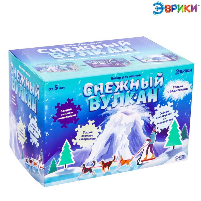 

Набор для опытов «Снежный вулкан», собачья упряжка