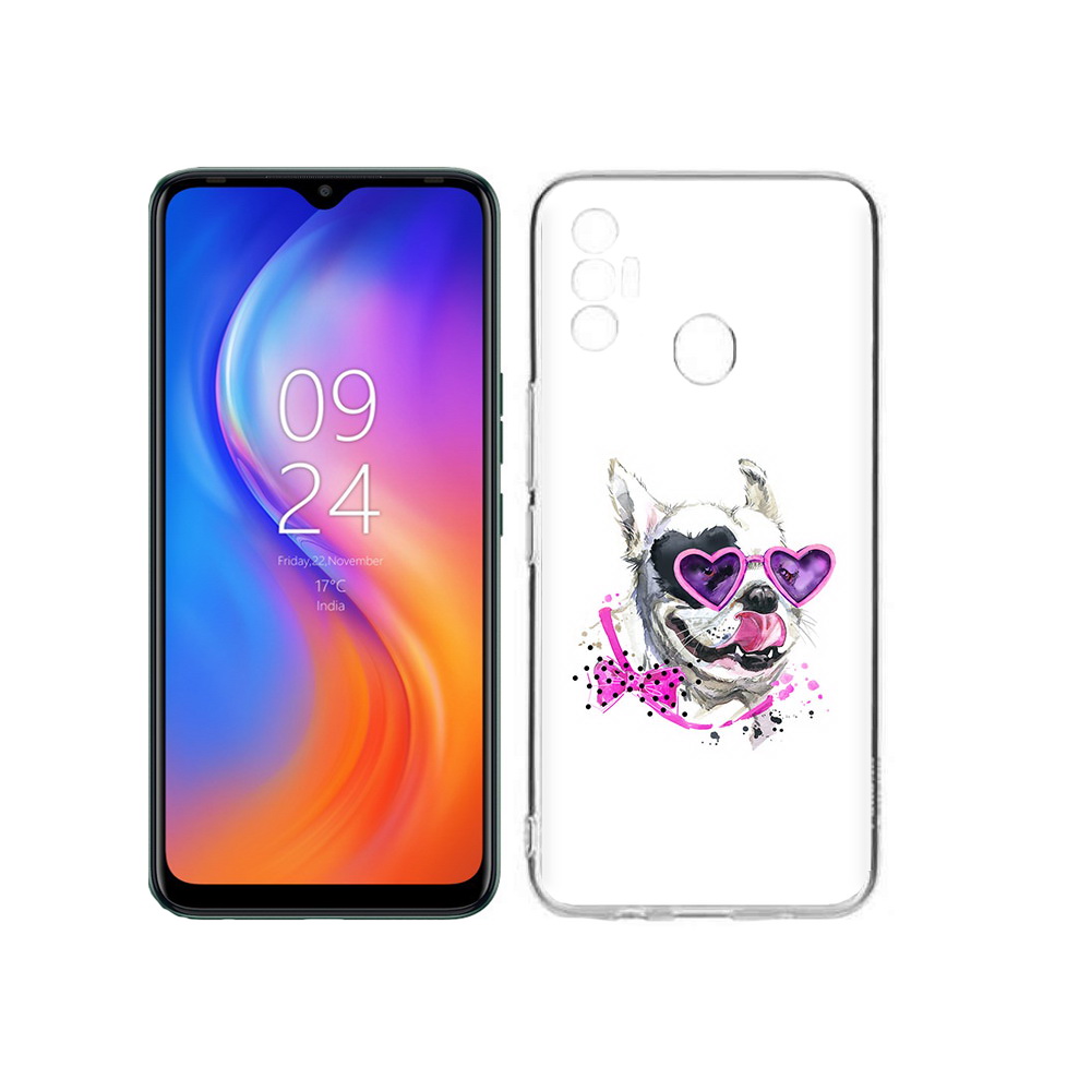

Чехол MyPads Tocco для Tecno Spark 7 акварельный пёс, Прозрачный, Tocco