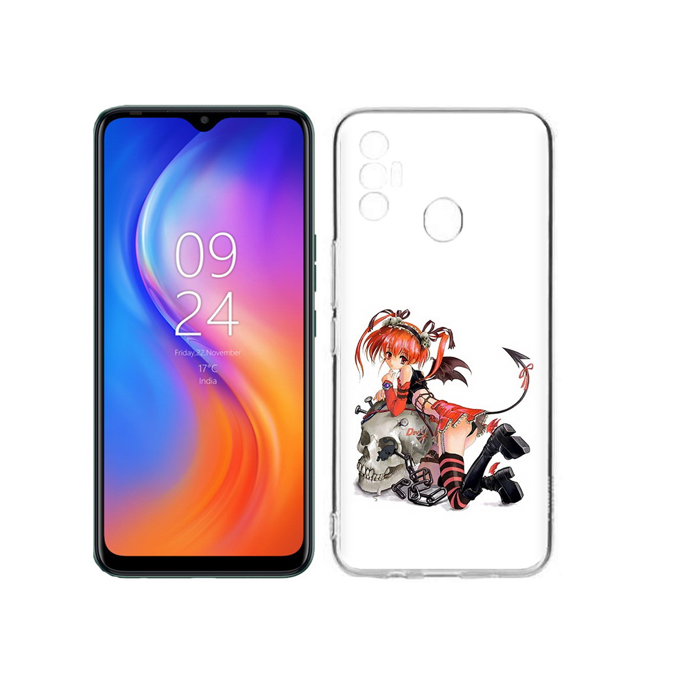 

Чехол MyPads Tocco для Tecno Spark 7 аниме, Прозрачный, Tocco
