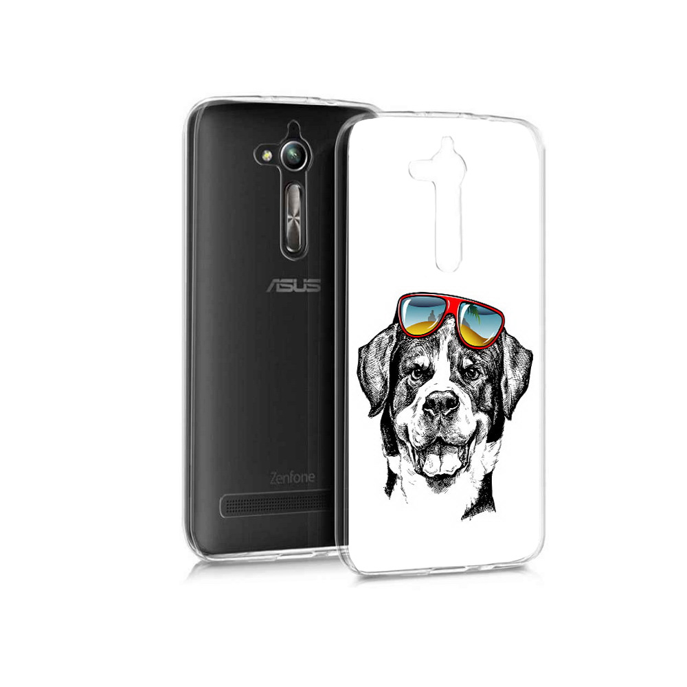 

Чехол MyPads Tocco для Asus ZenFone Go (ZB500KL) счастливая собака, Прозрачный, Tocco