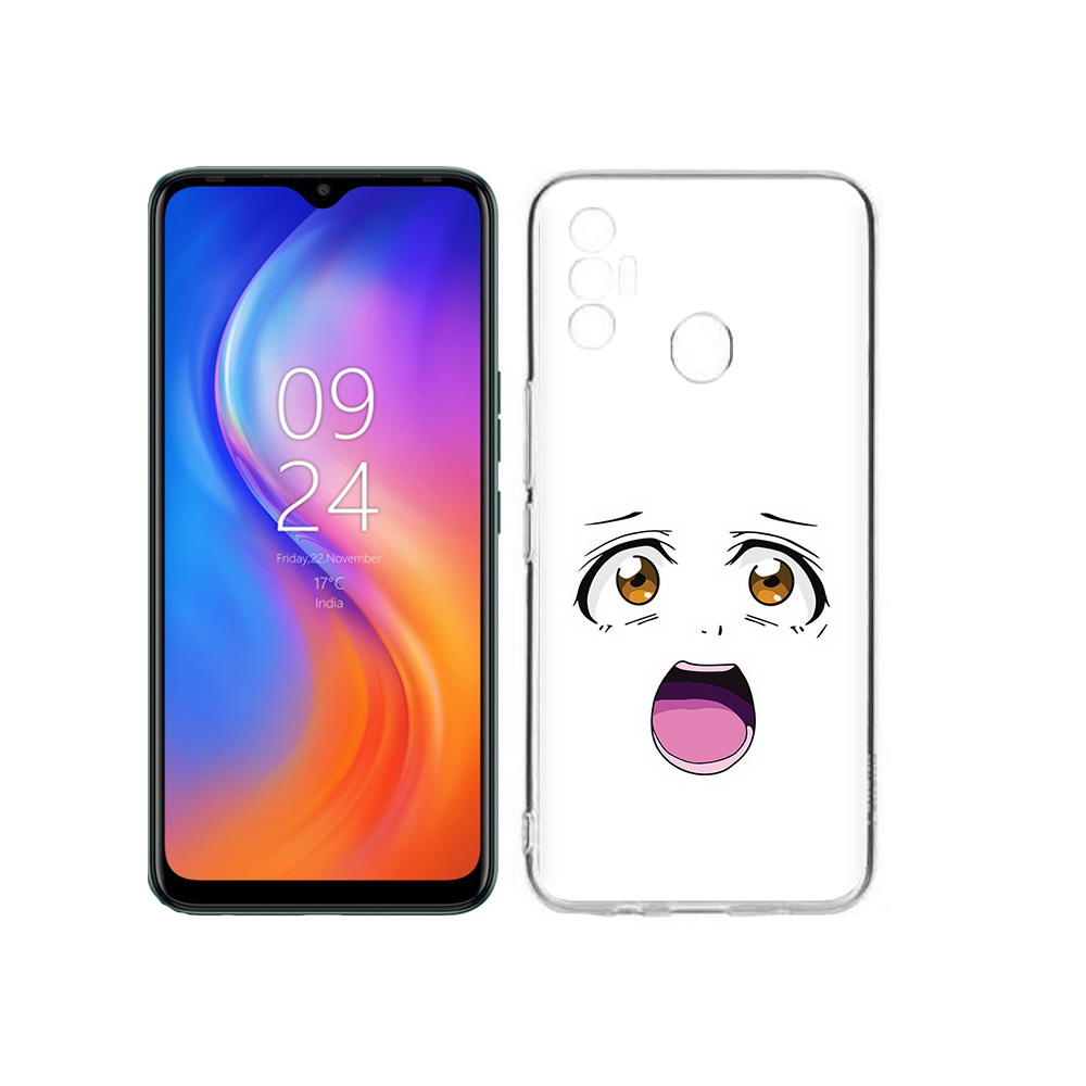 

Чехол MyPads Tocco для Tecno Spark 7 аниме лицо, Прозрачный, Tocco