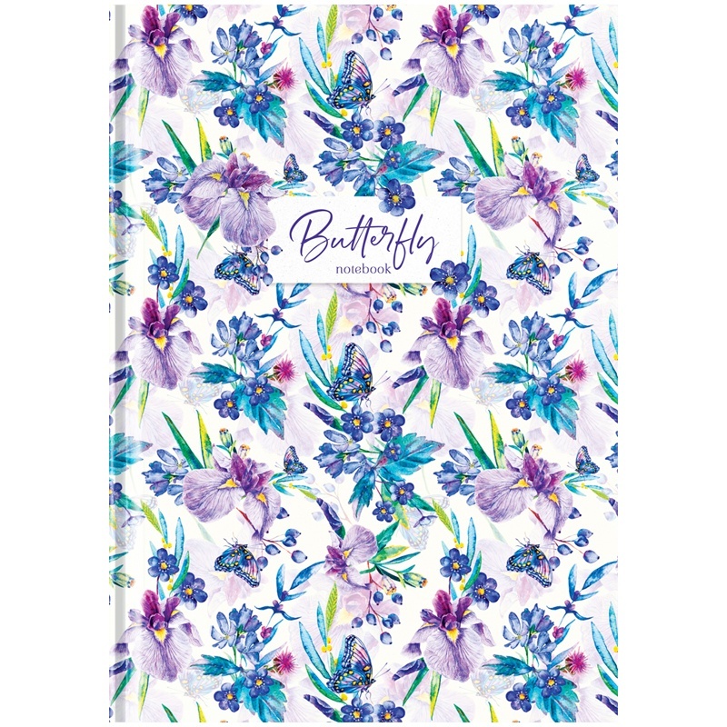 

Бизнес-блокнот OfficeSpace ББ5т80_34094 А5 80 л Узор. Butterflies&Flowers