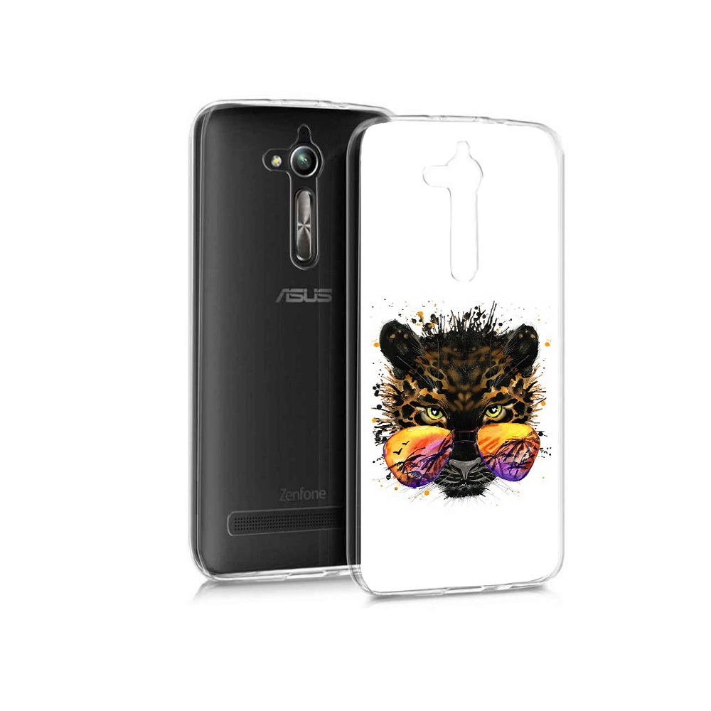 

Чехол MyPads Tocco для Asus ZenFone Go (ZB500KL) тропический леопард, Прозрачный, Tocco
