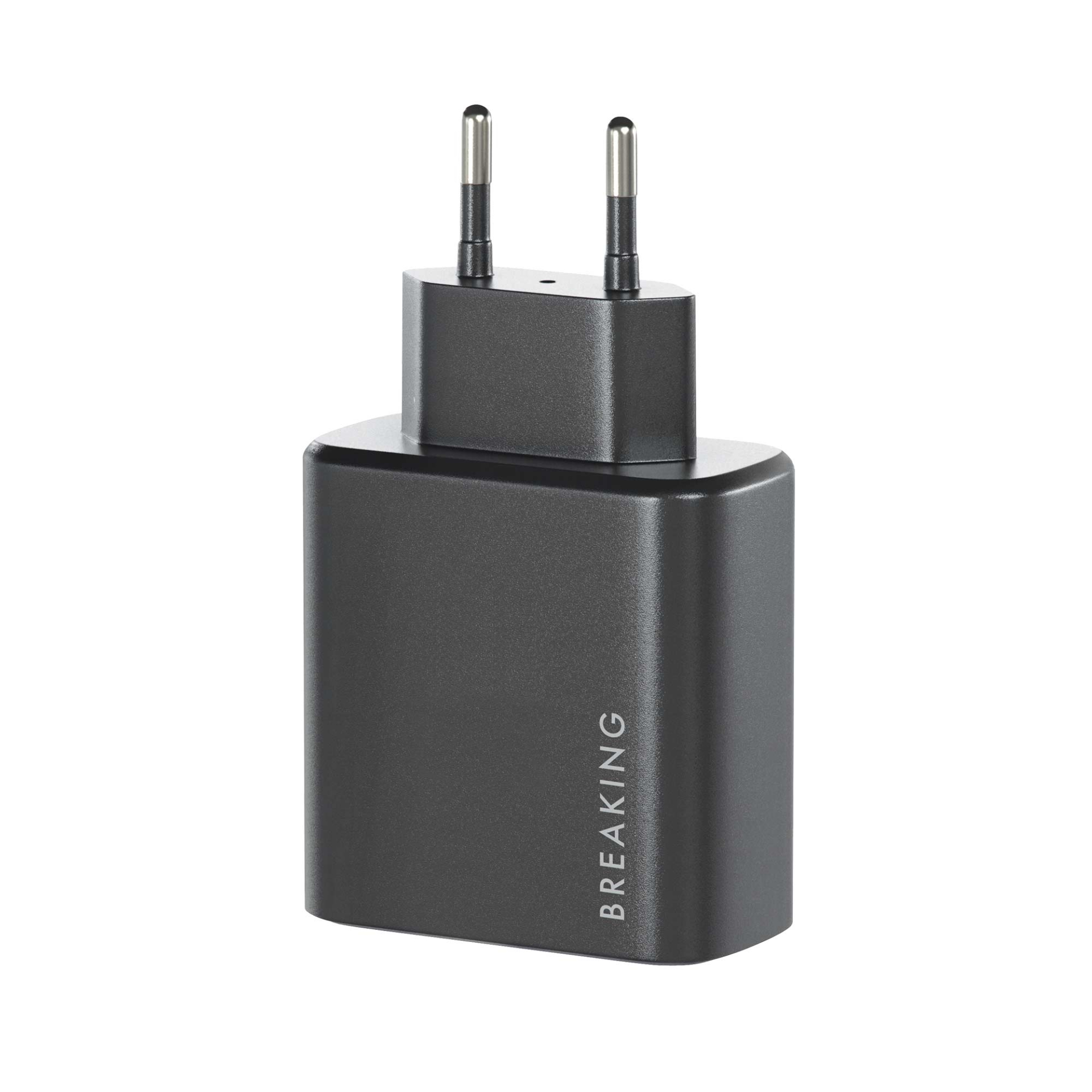 Сетевое зарядное устройство Breaking WC16, USB-C, PD 45W, 3A Черный