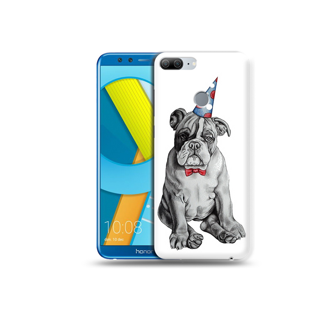 

Чехол MyPads Tocco для Huawei Honor 9 Lite праздничный щенок (PT117118.56.554), Прозрачный, Tocco