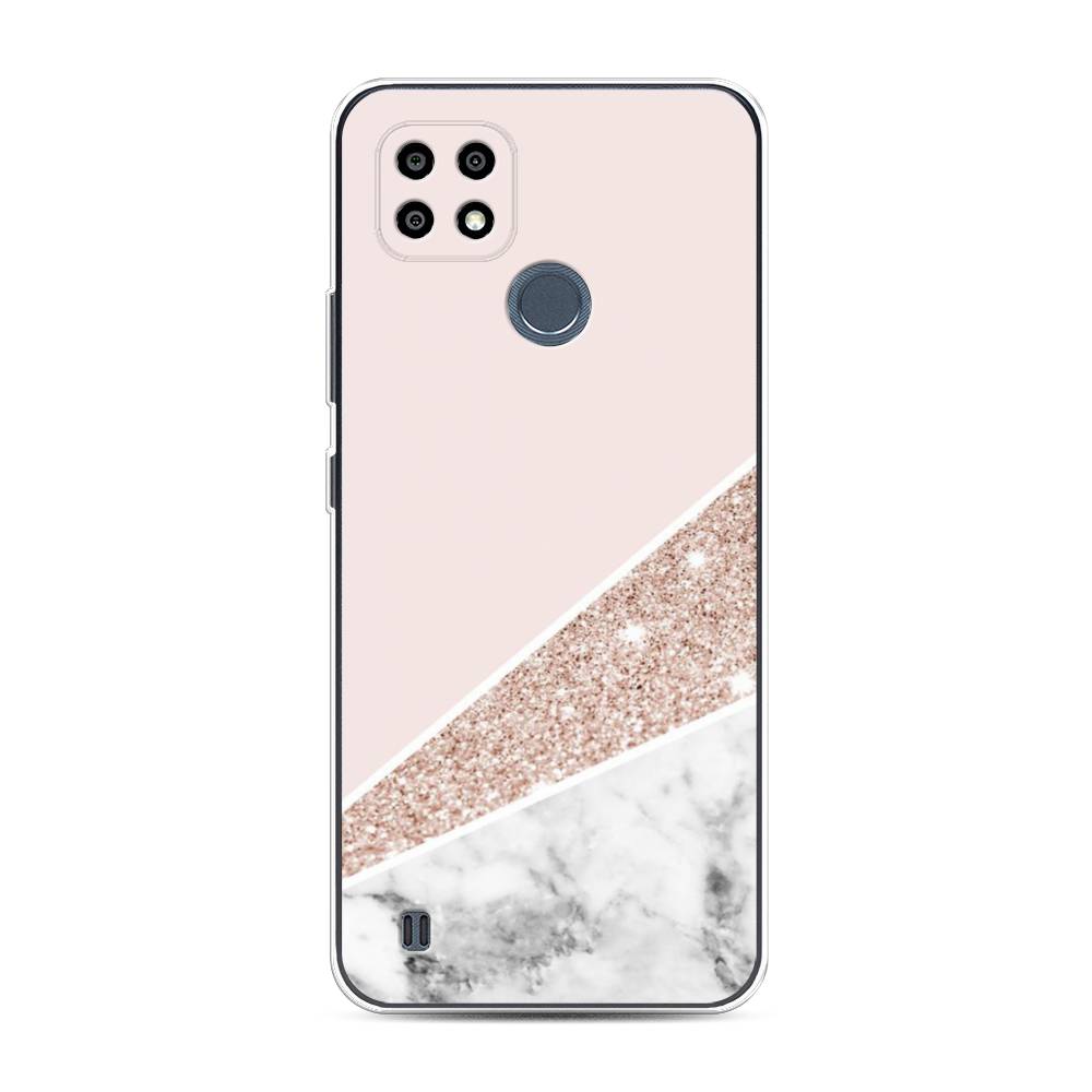 

Чехол на Oppo Realme C21Y "Блестящий розовый мрамор", 2510950-3