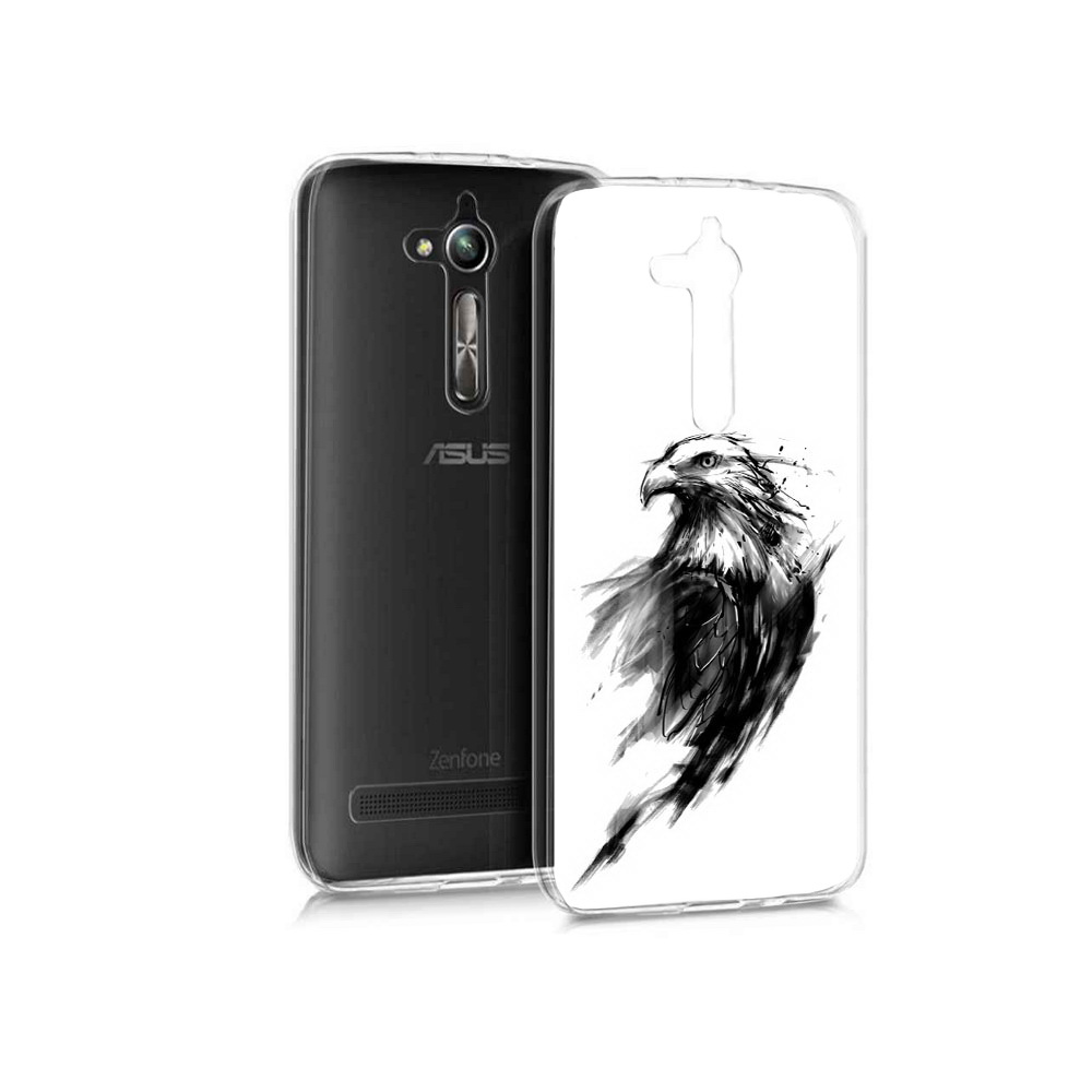 

Чехол MyPads Tocco для Asus ZenFone Go (ZB500KL) чб птица, Прозрачный, Tocco