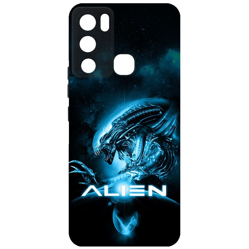 

Чехол-накладка Krutoff Soft Case Чужой. Космос для INFINIX Hot 12i черный
