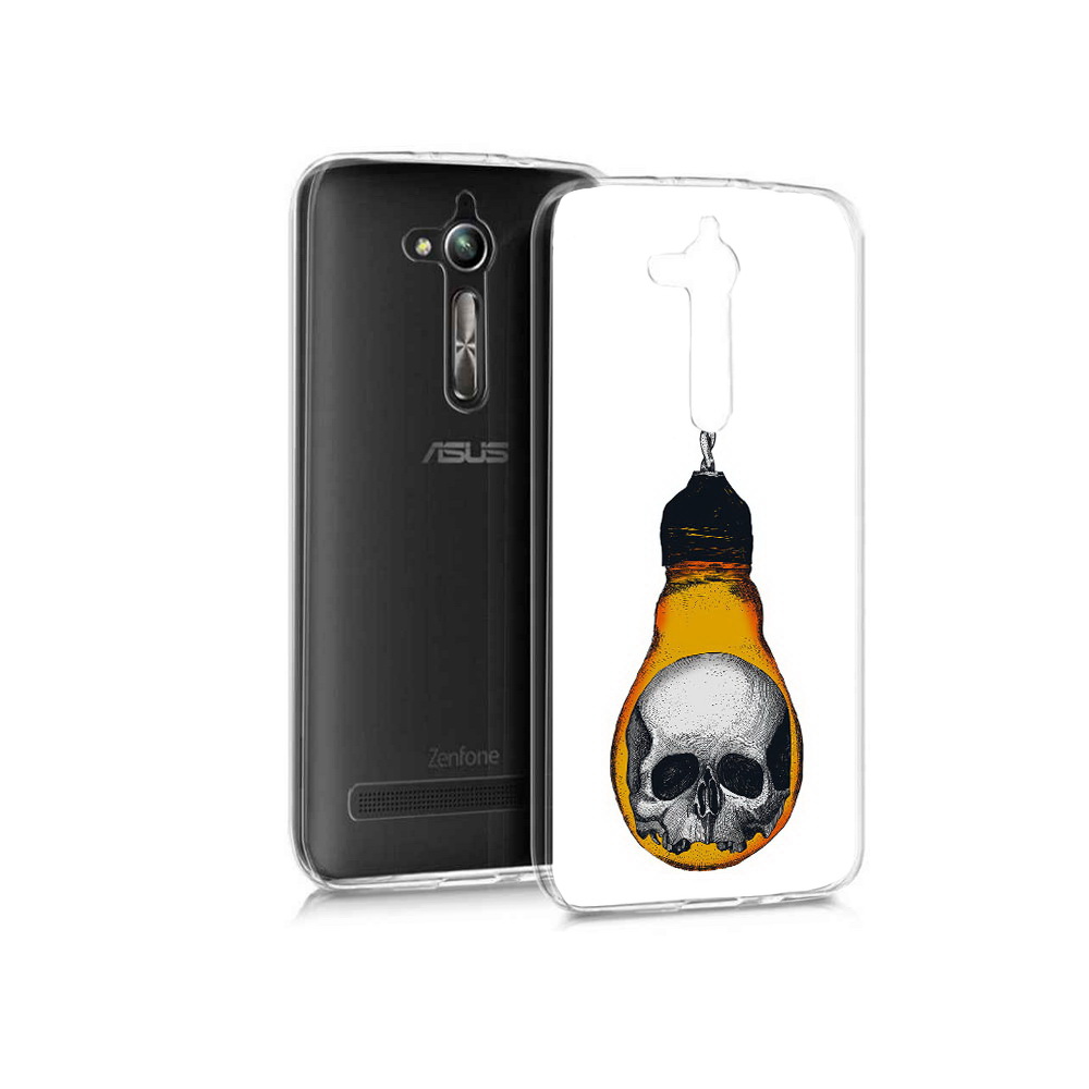 Чехол MyPads Tocco для Asus ZenFone Go (ZB500KL) череп в лампочке