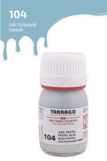 фото Краситель для всех видов гладких кож tarrago color dye 25мл tdc01/104 пастельный синий