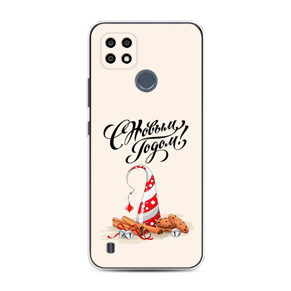 

Чехол на Oppo Realme C21Y "Подарки на Новый Год", Бежевый;красный;черный, 2510950-5