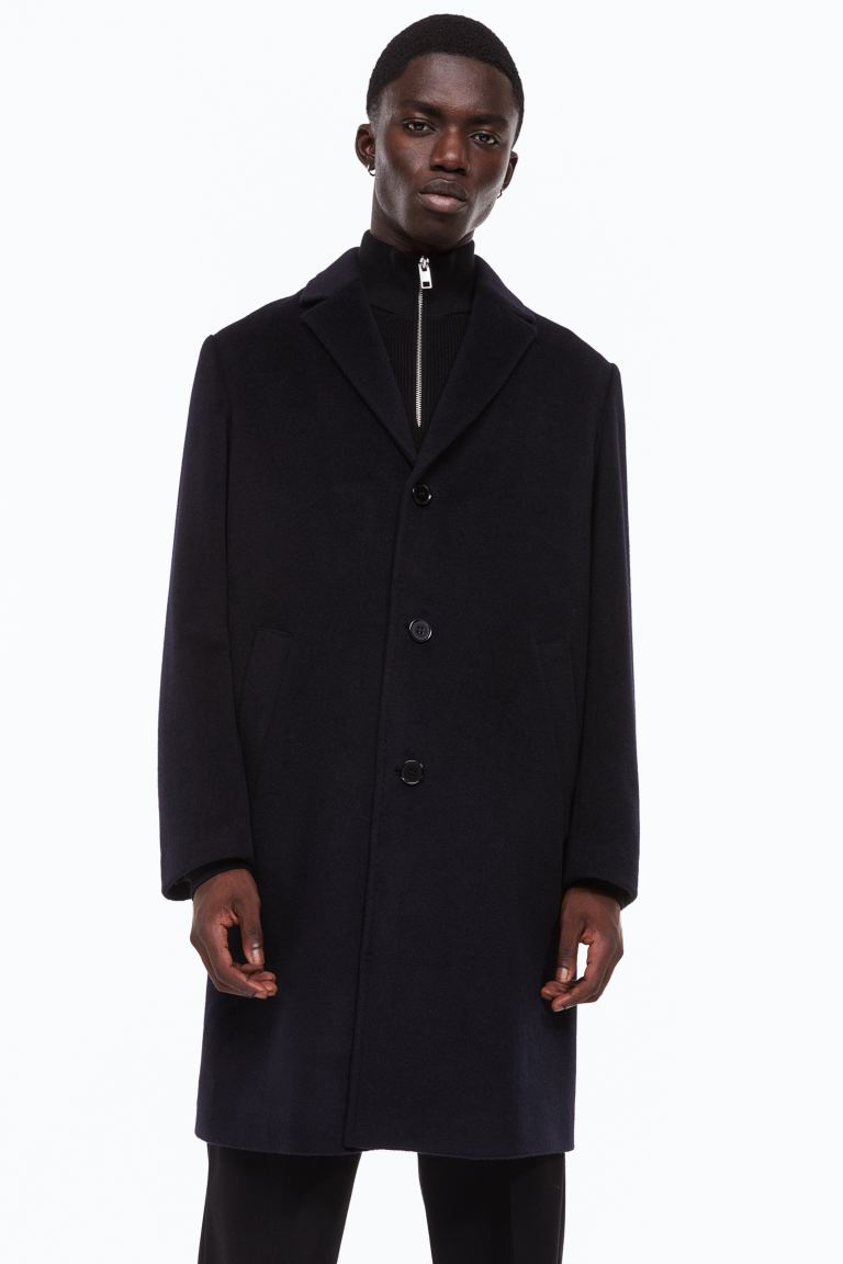 Пальто мужское H&M 1099971002 синее 2XL (доставка из-за рубежа)