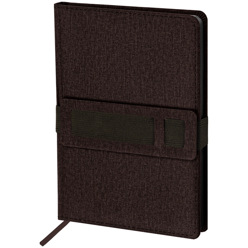 

Ежедневник OfficeSpace ENA5_39950 A5 136 л Vermont коричневый резинка-держатель